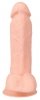 Realistyczne wibrujące dildo na przyssawce z pilotem 28,8 cm